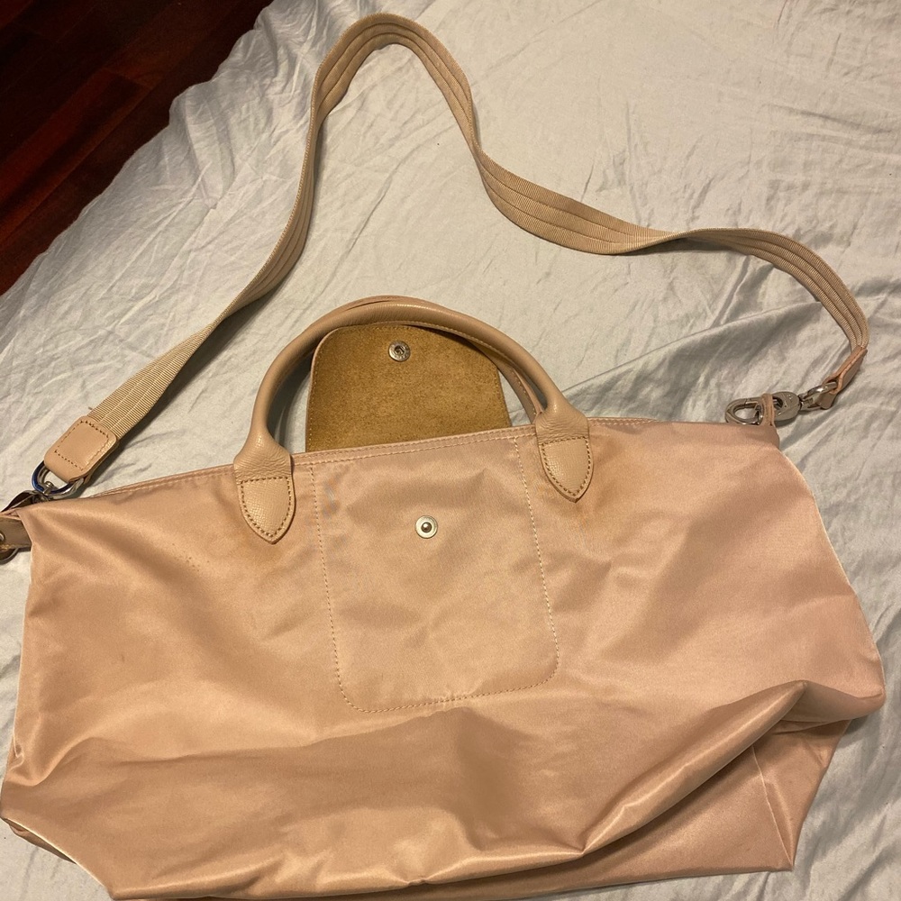 “Medium Le Pliage” Nylon Top handle tote